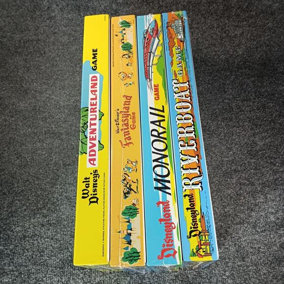 Disney Board Game Lot 4 Adventureland Fantasyland Monorail River 2005 SEALED - Picture 14 of 15